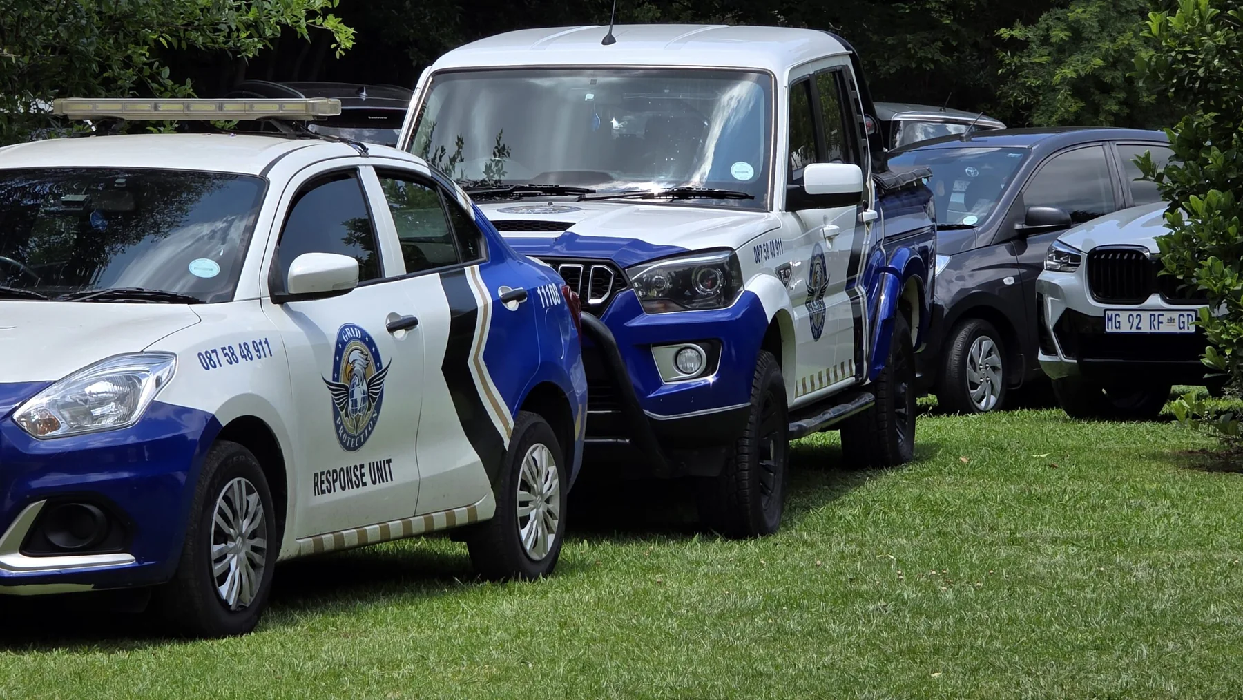 Grid Protection branded fleet on location